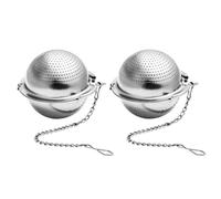 Tea Infuser 2 Pieces Stainless Steel - Fine Mesh With Long Chain Hook