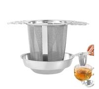 Tea Infuser, Mesh Filter, 2.76x4.45in Brewing Tool, Stainless Steel, Large Capacity for Loose Leaves, Coffee Steeping, Mug Use, Teapot Brewing, Daily Ritual, Kitchen Convenience