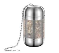 Tea Infuser, Stainless Steel Spices Ball, Extra Fine Mesh Strainer, Loose Leaft Steeper for Black Tea, Rooibos, Herbals Blends, Cooking and Brewing Tool, Silver