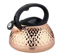 Tea Kettle for Stove Top, Stainless Steel Whistling Teapot, 3L Hot Water Boiling Teapots, Fast Boil Stove Kettle with Cool Touch Ergonomic Handle and Loud Whistle for Home Kitchen, 21x20cm