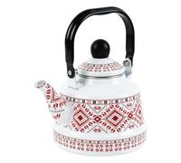 Tea Kettle for Stove Top | Vintage Enamel Water Pot | Teapots Boiling Water | Retro 2.5L Coffee Teakettle Induction Gas Teaware Pitcher Infuser Jug Boiler Decanter Caravan fors Kitchen