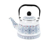 Tea Kettle for Stove Top | Vintage Enamel Water Pot | Teapots Boiling Water | Retro 2.5L Coffee Teakettle Induction Gas Teaware Pitcher Infuser Jug Boiler Decanter Caravan fors Kitchen