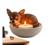 Tea Light Candle Holder - Dog Design Candlestick Tray | Decorative Candle Holders For Kitchen Thanksgiving Wedding Holiday Home Centerpiece Dining Christmas Event