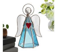 Tea Light Holders | Acrylic Stained Angel Desk Decor | Decorative Sunlight Suncatcher - for Home Living Room Bedroom Coffee Table Cabinet Shelf Nightstand Entryway