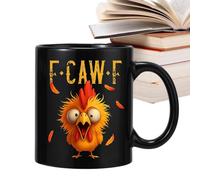 Tea Mugs | 11.8oz Ceramic Novelty Decoration | 8 x 9.5 cm Chicken Rooster Coffee Mug | for Women Men Home Kitchen Bar Birthday Christmas Office Home