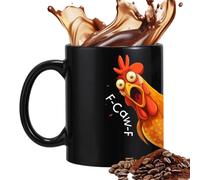 Tea Mugs | 11.8oz Ceramic Novelty Decoration | 8 x 9.5 cm Chicken Rooster Coffee Mug | for Women Men Home Kitchen Bar Birthday Christmas Office Home