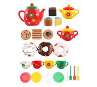 Tea Party Set for Little Girls - 24 Piece Pretend Play Tea Set Toy