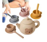 Tea Party Set, Pretend Play Toddler Toy, 20x18x7cm, Motor Skill Development, Colorful Interactive Pieces, Role Play Tableware Kit for 3-6 Year Old Girls Boys Birthday