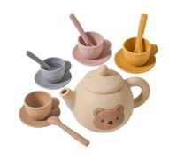 Tea Party Set, Teapot Set Toys, Educational Role Play, Develops Motor Skills, Social Interaction for Birthday, Holiday, and Christmas , Safe Material, Easy to Clean, Kids