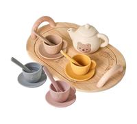 Tea Party Set, Teapot Set Toys, Educational Role Play, Develops Motor Skills, Social Interaction for Birthday, Holiday, and Christmas , Safe Material, Easy to Clean, Kids