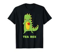 Tea Rex Dinosaurio Divertido Diseño Humor Prehistórico Camiseta