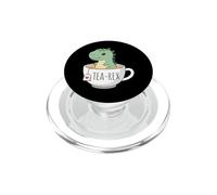 Tea Rex - Divertido T-Rex Amante de los Dinosaurios Kawaii Lindo Bebedor de té PopSockets PopGrip para MagSafe