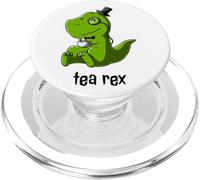 Tea Rex T-Rex Dinosaur Dino Coffee Hot Drink Cool Cute Funny PopSockets PopGrip para MagSafe