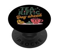 Tea-Riffic Día por delante Mañana Positividad PopSockets PopGrip Adhesivo