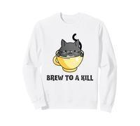 Tea Shop Cat Cozy Mystery Brew to a Kill Kitten en Taza Sudadera