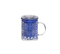 TEA SHOP - Taza de cristal para té o infusiones con filtro y tapa - All in One Mug Athenea - Termorresistente