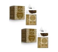 Tea Since 1836 Tè Nero Vaniglia in Piramidi | Tè Nero Vaniglia in Pezzi | Vanilla Tea Bags | Tea Nero Bustine Vaniglia 2 x 15 Piramidi - 90 Gr