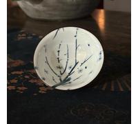 TEA SOUL Taza de porcelana blanca con ramas, 50 ml