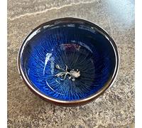 TEA SOUL • Taza de té Jianzhan Tenmoku con Carpa de Plata 50ml