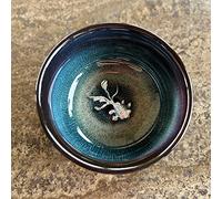 TEA SOUL • Taza de té Jianzhan Tenmoku con pescado de plata 50ml
