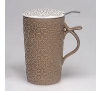 TEA SOUL Taza Raja • Taza de porcelana con tapa y filtro perforado • Capacidad 400 ml