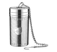 Tea Steeper - 316/304 Stainless Steel, 2.28x1.18in Extra Fine Mesh Strainer | Threaded Lid With Extended Chain Hook, Loose Holder & Filter For Home, Camping, Multi-Purpose Tea Infuser