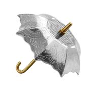 Tea Strainer - Umbrella Loose Leaf Infuser with Handle, 3.94x3.94x3.66 Inches Metal Tea Strainer with Fine Mesh Filter, Compact Steeping Accessory, Elegant Kitchenware Tool for Home Kitchen Office