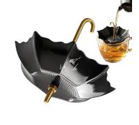 Tea Strainer - Umbrella Loose Leaf Infuser with Handle, 3.94x3.94x3.66 Inches Metal Tea Strainer with Fine Mesh Filter, Compact Steeping Accessory, Elegant Kitchenware Tool for Home Kitchen Office