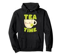 Tea Time Cute Cup Cartoon Relajación Amante Sudadera con Capucha