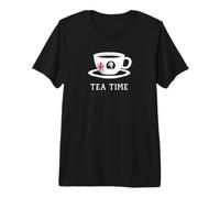 Tea Time Queen Elizabeth II UK Memoriam 1926-2022 - Copa de té Camiseta Premium