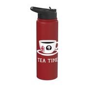 Tea time Queen Elizabeth II UK Memoriam 1926-2022 - Copa de té Stainless Steel Insulated Water Bottle