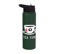 Tea time Queen Elizabeth II UK Memoriam 1926-2022 - Copa de té Stainless Steel Insulated Water Bottle