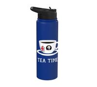 Tea time Queen Elizabeth II UK Memoriam 1926-2022 - Copa de té Stainless Steel Insulated Water Bottle