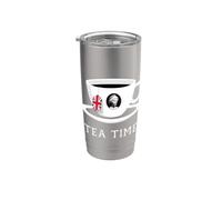 Tea time Queen Elizabeth II UK Memoriam 1926-2022 - Copa de té Vaso térmico de acero inoxidable de doble pared