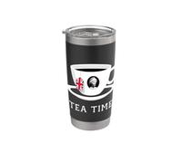 Tea time Queen Elizabeth II UK Memoriam 1926-2022 - Copa de té Vaso térmico de acero inoxidable de doble pared
