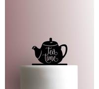 Tea Time - Tetera acrílica para tartas, 15,2 cm de ancho, color verde