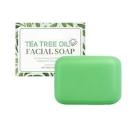Tea Tree Oil Soap Bar, 100g Pastilla De Jabón Aceites Árbol De Té, Natural Refrescante Pastilla Jabón Árbol Té Para Rostro Cuerpo, Hidratante Profundo Limpiador Cuerpo Pastillas Jabóns Árbols Tés