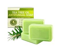 Tea Tree Oil Soap Bar - Relief Soap Bar for Skin, Deep Pore Cleansing, Gentle Exfoliation for HealthySkin, Plant-Based Formula for Face & Body, Suitable for All Skin (3)