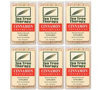 Tea Tree Therapy Palillos de dientes de canela (6 x 100 unidades) - Paquete de 6