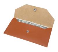 Teaaha Cartera de cuero para dinero en efectivo, organizador reutilizable, cartera de sobres de presupuesto, carteras retro para hombres y mujeres, facturación de cheques de efectivo, diseño