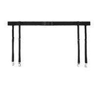 Teaaha Liguero sexy negro, liguero para mujer, ajustable de alta elasticidad de fijación con 4 clips de metal para muslos calcetines altos, ligueros para medias de compresión, Negro , Einheitsgröße