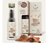 Teaballs® Choco Chai Pure Nature - Té orgánico para 30 tazas, 100% puro té de especias vegetales con sabor a chocolate