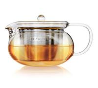 Teabloom Kyoto Tetera y Hervidor 2 en 1 - Apto para estufa y microondas, con filtro de té a granel extraíble - Capacidad de 2-3 tazas / 700 ml