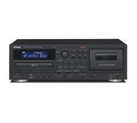 Teac AD-850-SE Reproductor de CD y Cassette Portátil con USB, MP3, Karaoke, Mando y LCD Negro