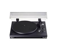 Teac TN-280BT-A3 Giradiscos con salida Bluetooth (plato de aluminio, transmisión por correa, preamplificador de fono MM, carcasa de MDF de alta densidad) Negro
