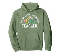Teach Them Love Them Watch Them Grow Wildflower Teacher Sudadera con Capucha