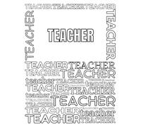 Teacher: A Colouring Book/Journal to say THANK YOU to my favourite Teacher!