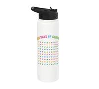 Teacher and Kids 100 Days of School Stainless Steel Insulated Water Bottle