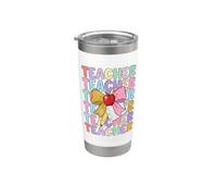 Teacher Appreciation W ack to School Educator Life Vaso térmico de acero inoxidable de doble pared