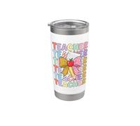 Teacher Appreciation W ack to School Educator Life Vaso térmico de acero inoxidable de doble pared